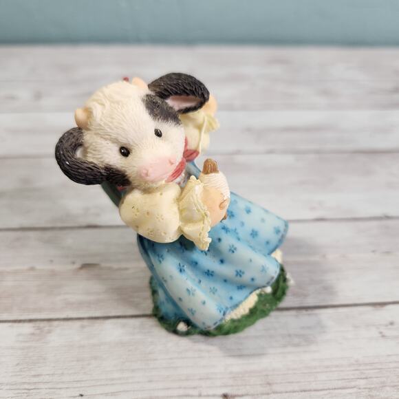 Enesco Mary's Moo Moos Spring Is In The Air Figurine NEW - Picture 1 of 8